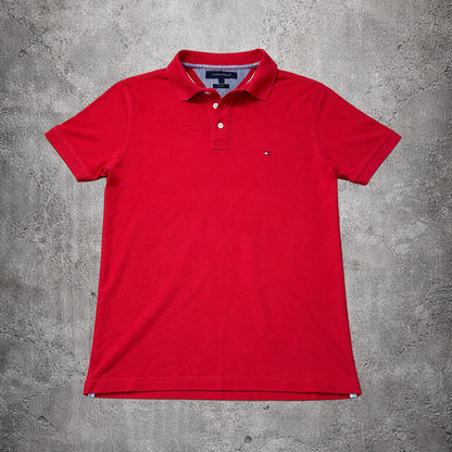 Polo rouge - Tommy Hilfiger - Taille S