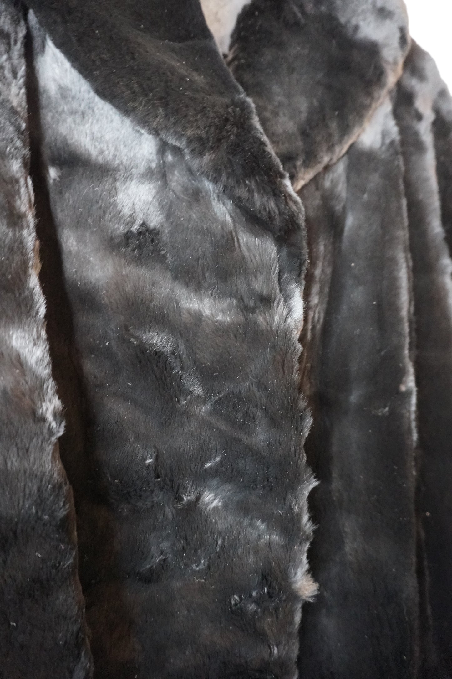 Veste en Fourrure Noire - by SARLOTTE - Taille : L