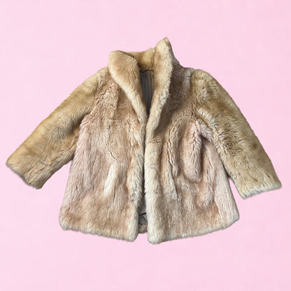 Veste fausse fourrure marron clair by ZAINAB