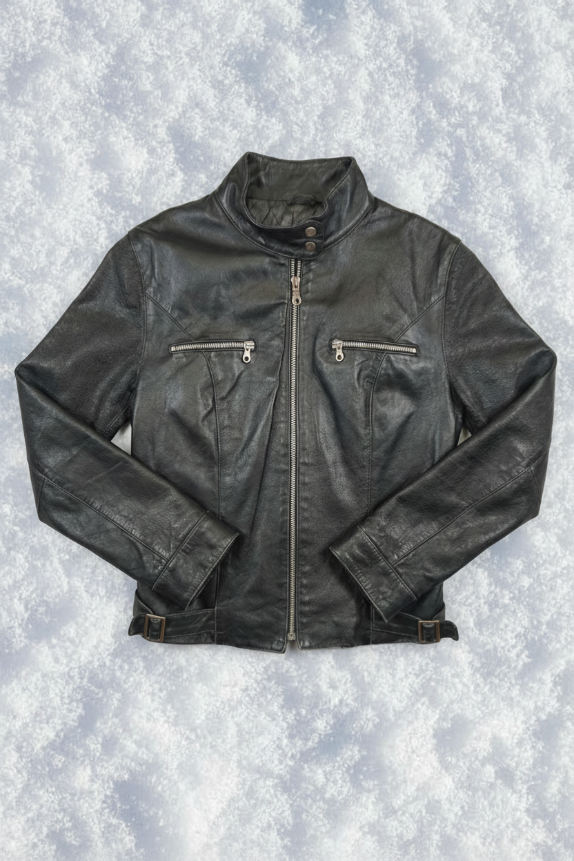 Minimal Black Biker - Noir - Taille S