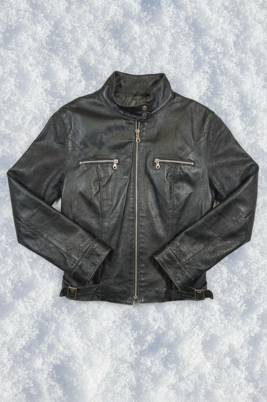 Minimal Black Biker - Noir - Taille S