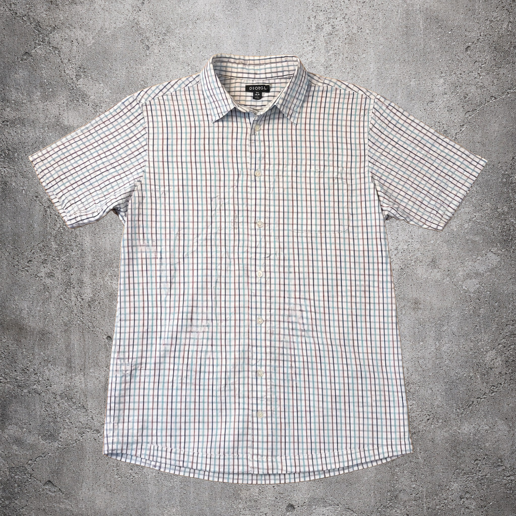 Chemise manches courtes à carreaux - George - Taille S