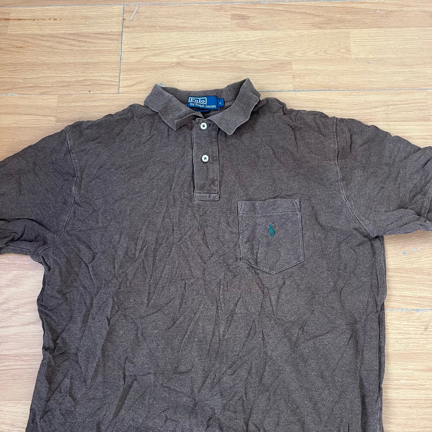 Polo marron - Ralph Lauren - Taille L