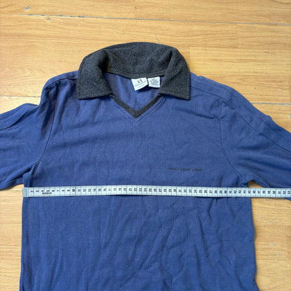 Sweat col italien bleu - Armani Exchange - Taille S