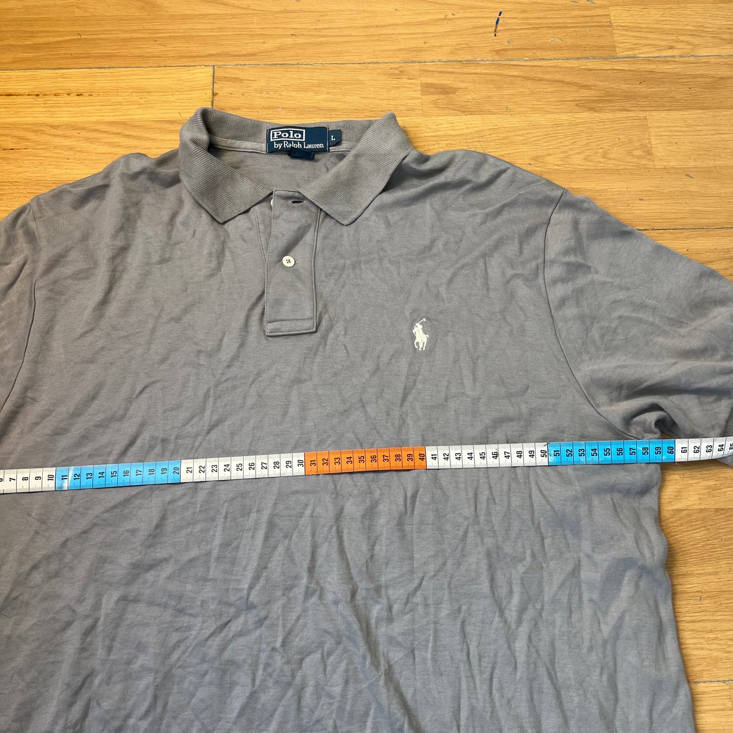 Polo gris-brun - Ralph Lauren - Taille L