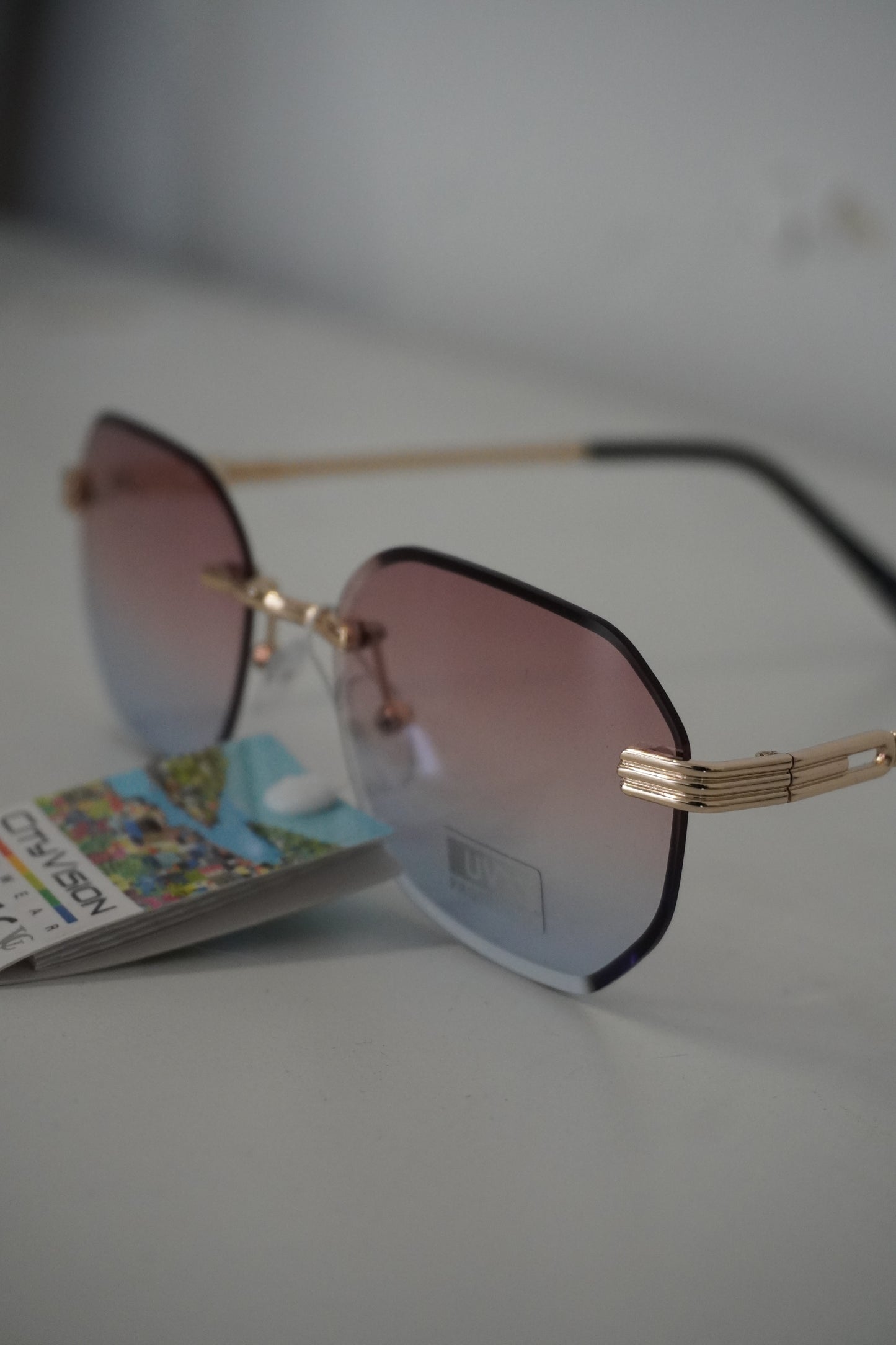 Lunettes Dégradé Rose/Bleu - Verres 6 Facettes - By CHRIS