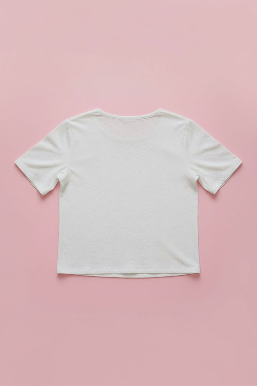 T-shirt blanc oversize – by Zainab
