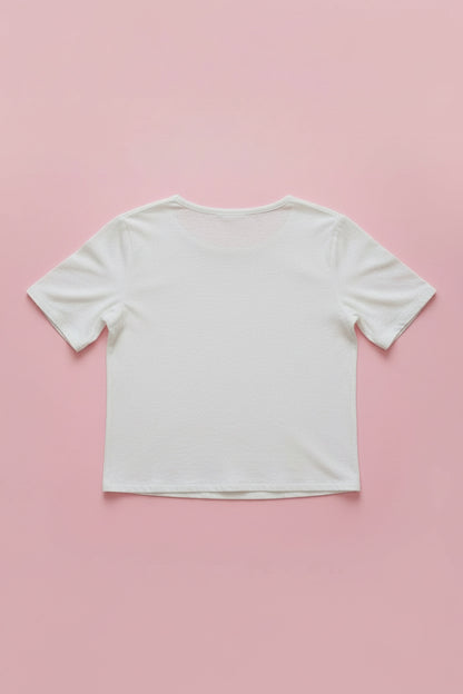 T-shirt blanc oversize – by Zainab