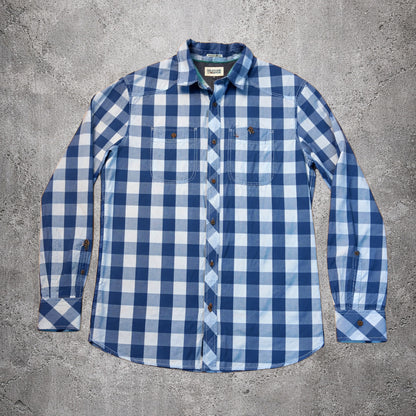 Chemise tartan bleue - Tommy Hilfiger - Taille XL