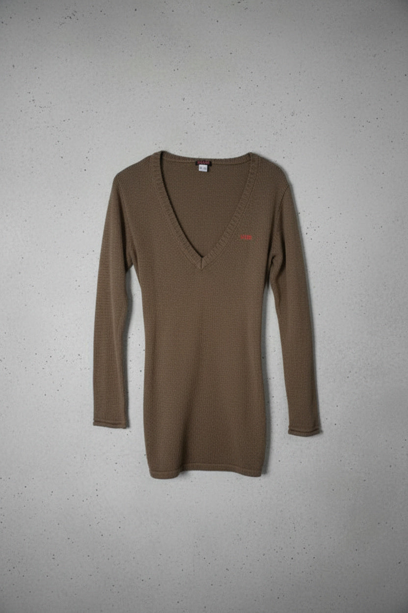 Pull marron M – by Zainab