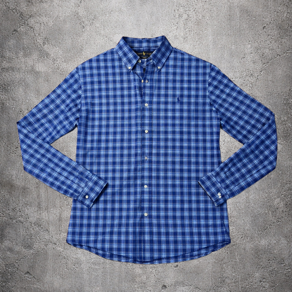 Chemise bleue et blanche Ralph Lauren – Taille – L