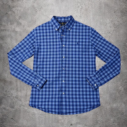 Chemise bleue et blanche Ralph Lauren – Taille – L