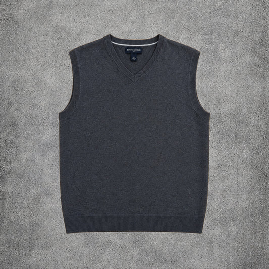 Gilet sans manches gris - Banana Republic - Taille L