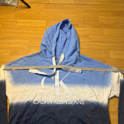 Sweat à capuche bleu ombré - Calvin Klein - Taille S