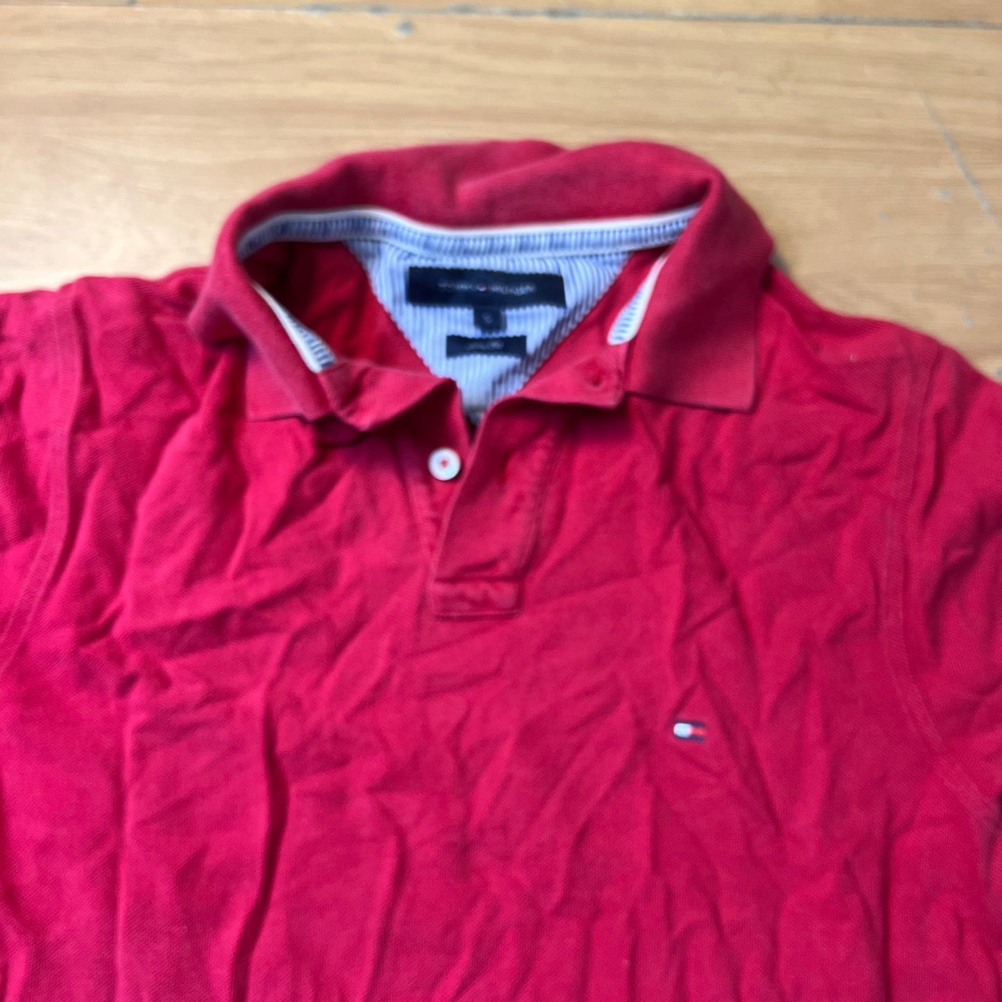 Polo rouge - Tommy Hilfiger - Taille S
