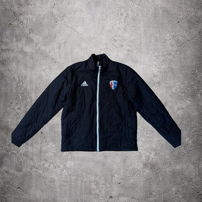 Manteau noir A.S. Masseroni Marchese Milan - Adidas - Taille L