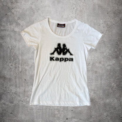 T-shirt blanc vintage - Kappa - Taille 34