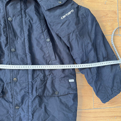 Parka Carhartt noire à capuche fourrée- Taille L