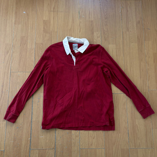 Polo manches longue rouge - Taille L
