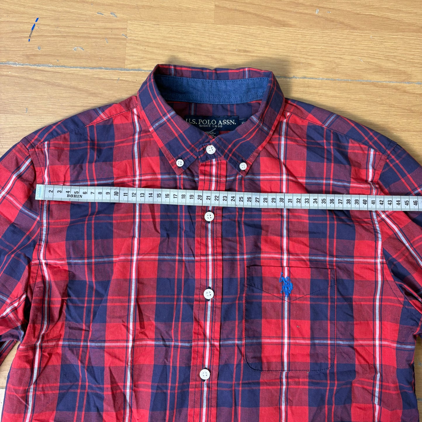 Chemise à carreaux rouge et bleu - U.S. Polo Assn. - Taille S