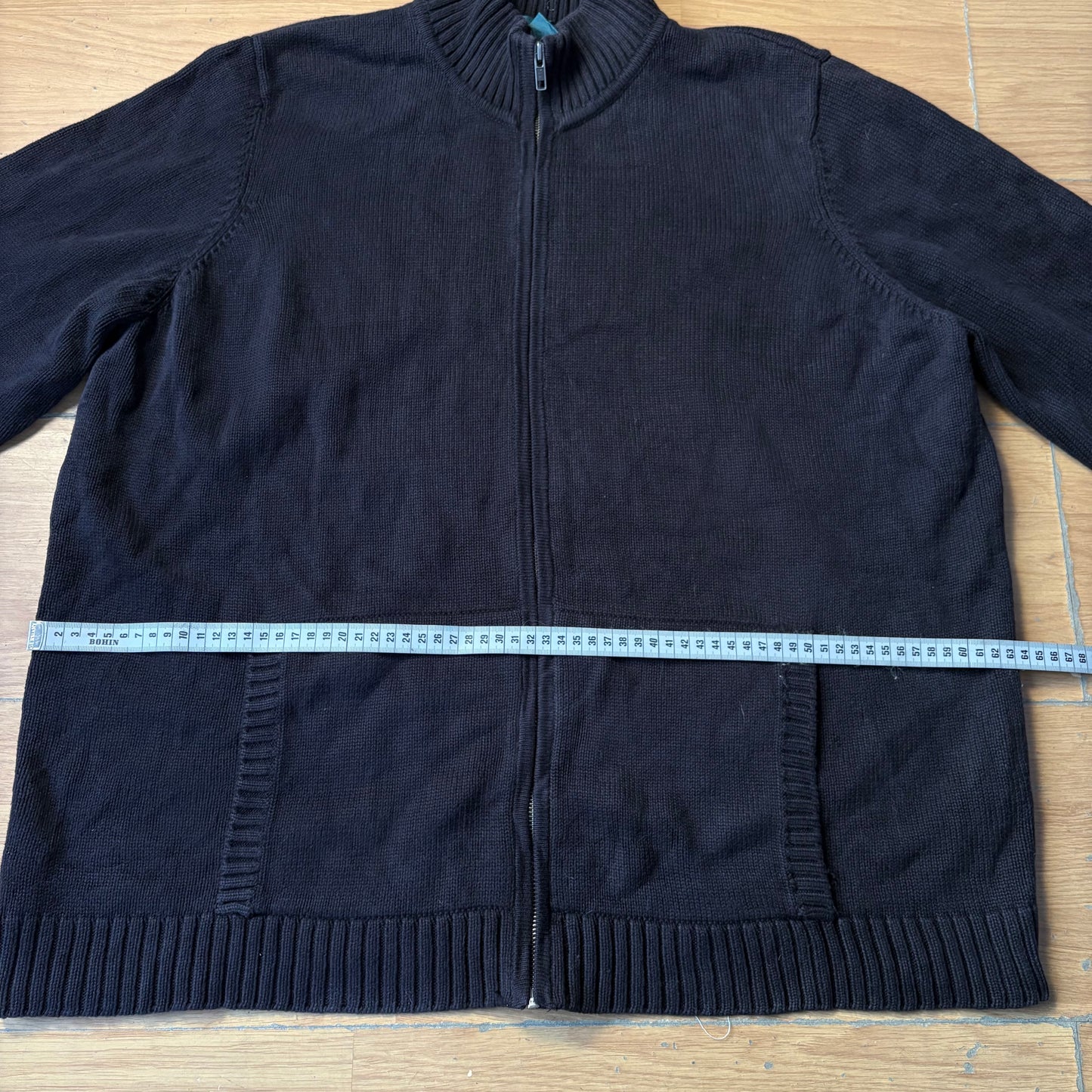 Pull zippé noir - Ralph Lauren - Taille XXL