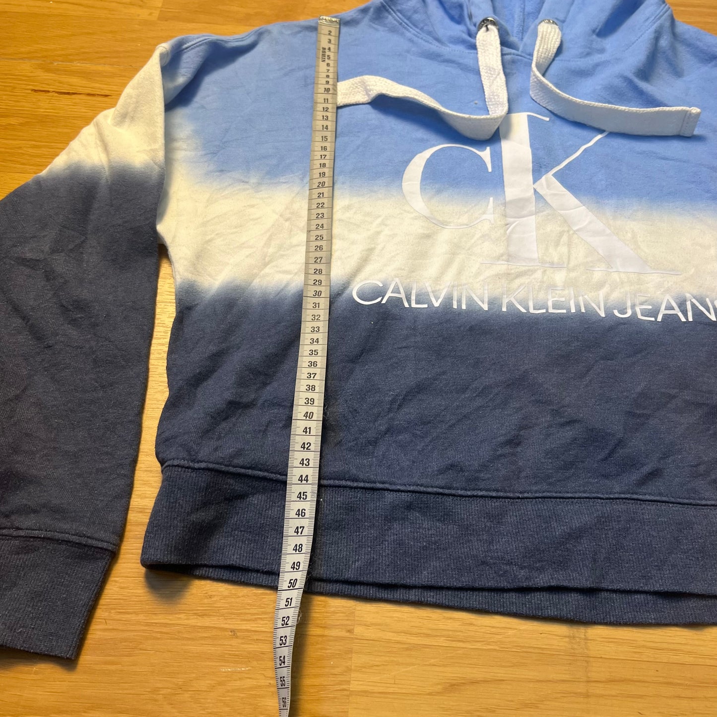 Sweat à capuche bleu ombré - Calvin Klein - Taille S