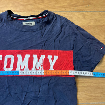T-shirt bleu marine et rouge - Tommy Hilfiger - Taille XS