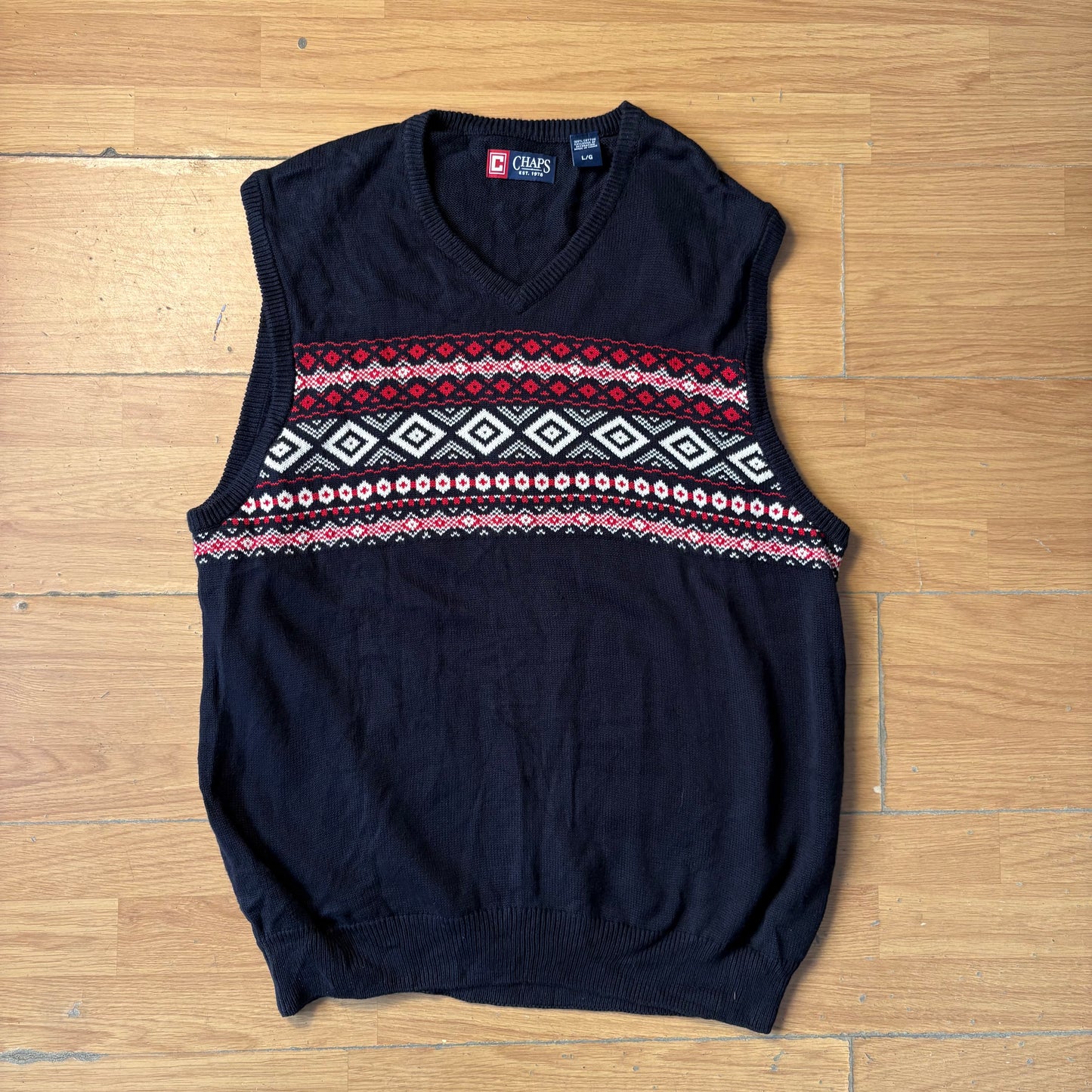Pull sans manche bleu marine - Chaps - Taille L