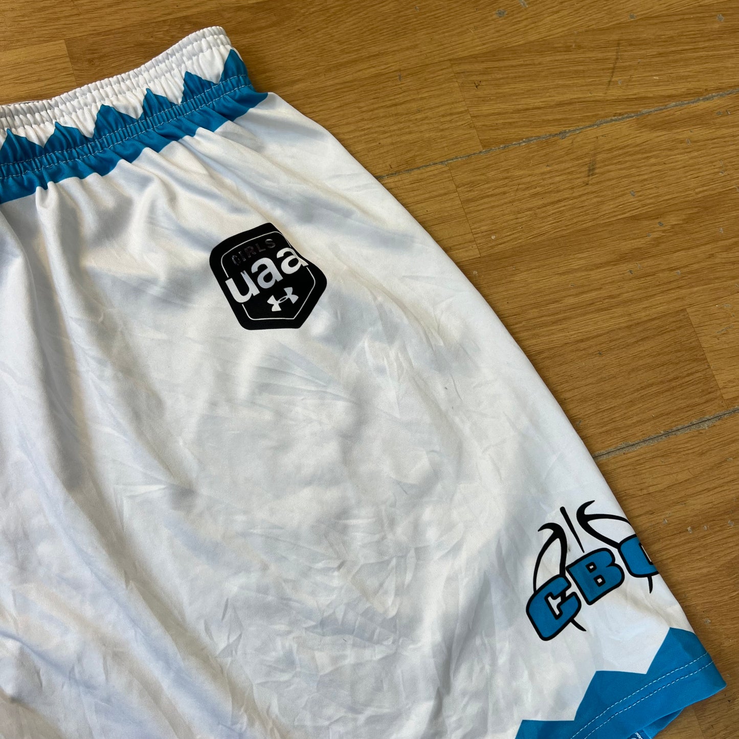 Shorts de sport blanc et bleu - Under Armour - Taille XL
