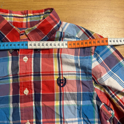 Chemise tartan bleu, rouge et blanc - Chaps - Taille L
