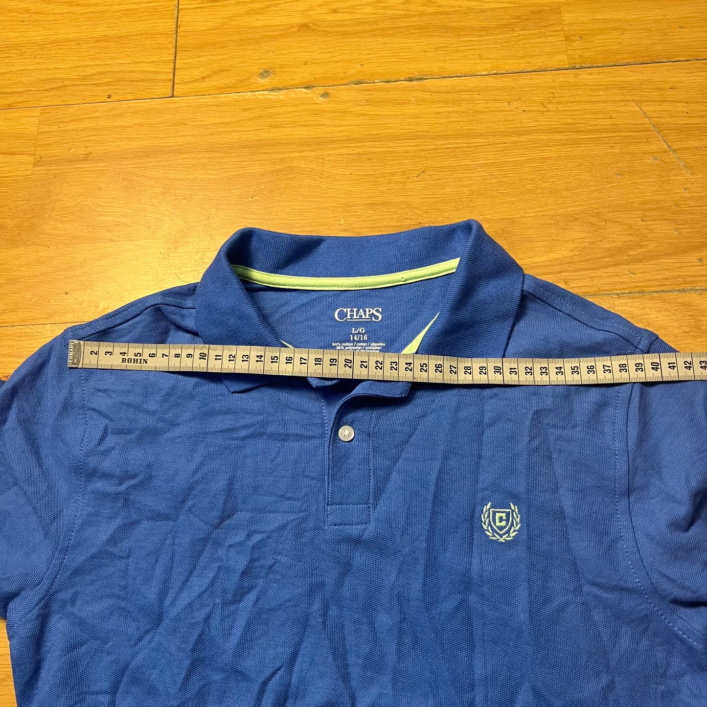 Polo bleu - Chaps - Taille L (enfant)