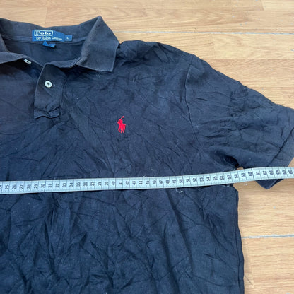Polo noir - Ralph Lauren - Taille L