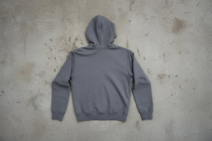 Hoodie gris zippé – taille M
