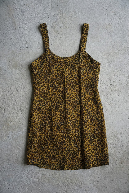 Robe courte imprimé léopard – taille S