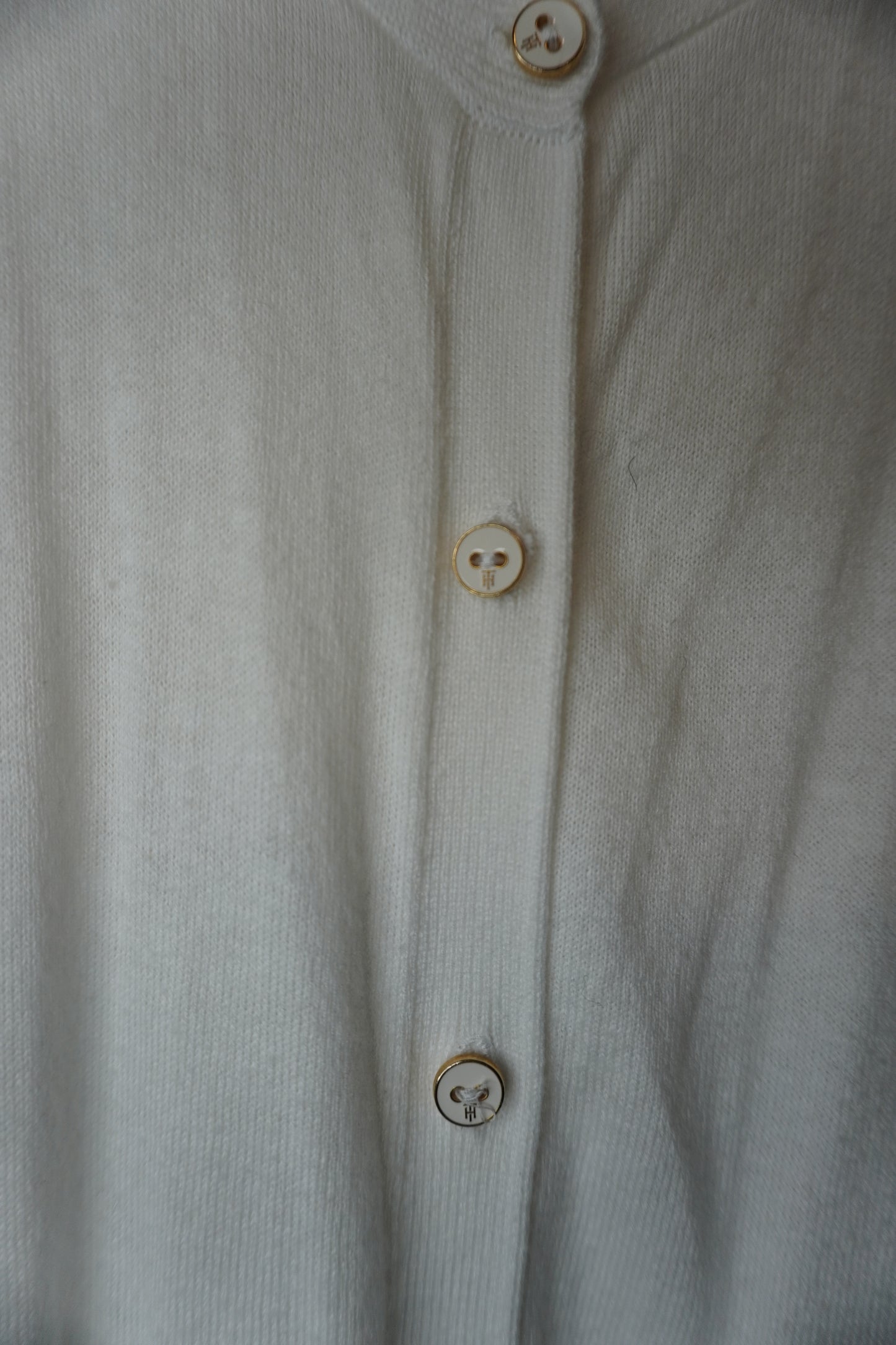 Cardigan Tommy Hilfiger Blanc - by SARLOTTE - Taille : M