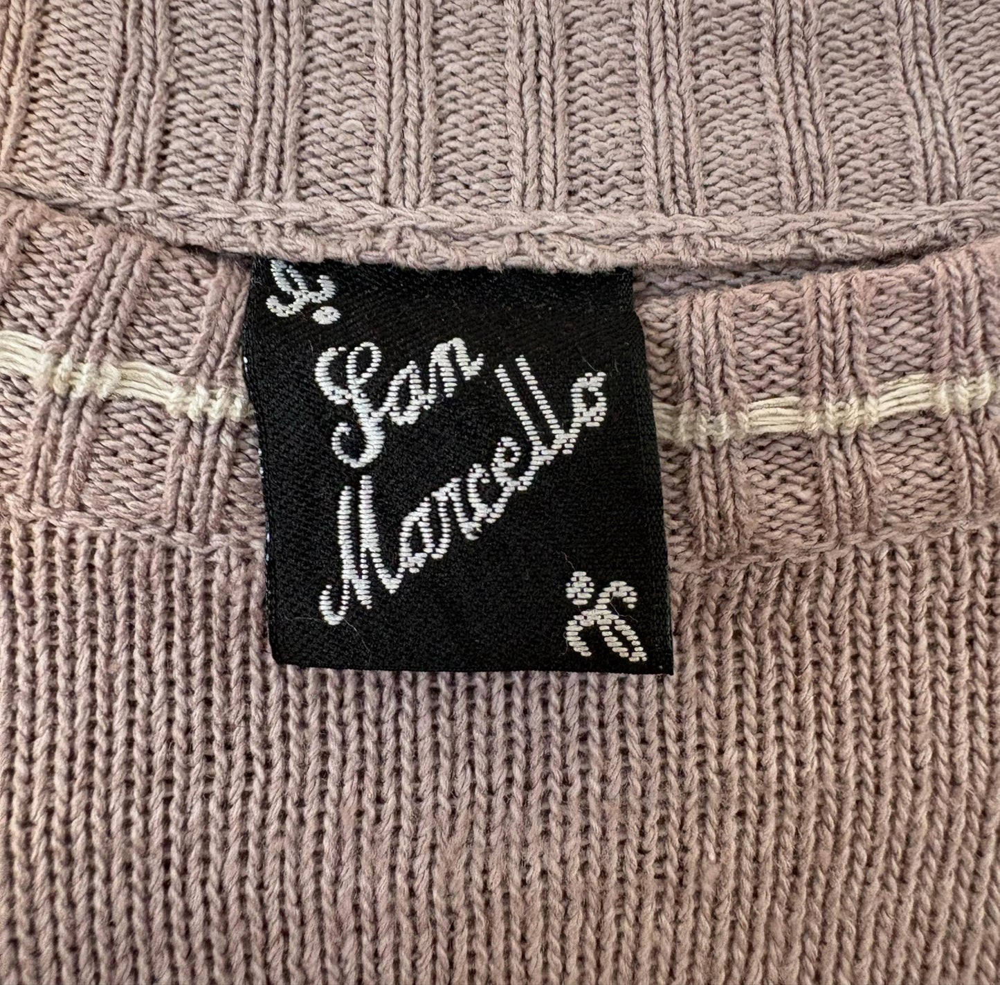 Pull rose et gris - San Marcello - by DARCY - Taille 48