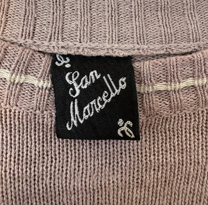 Pull rose et gris - San Marcello - by DARCY - Taille 48