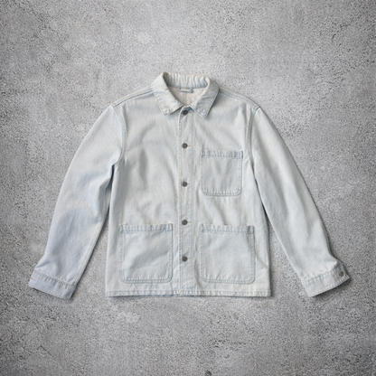 Veste en denim bleu clair - Zara taille L