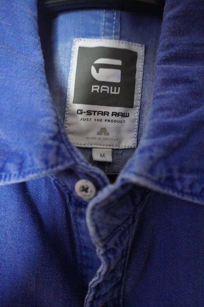 Chemise en denim dégradé bleu G-RAW – taille M