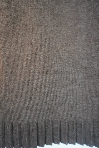 Jupe marron en laine – by Béatrice