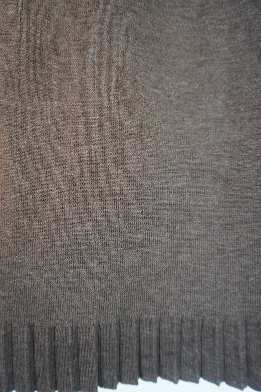 Jupe marron en laine – by Béatrice