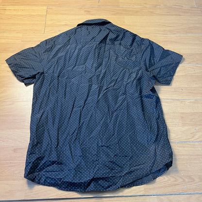 Chemise manches courtes noire à pois blancs - Identic - Taille XL
