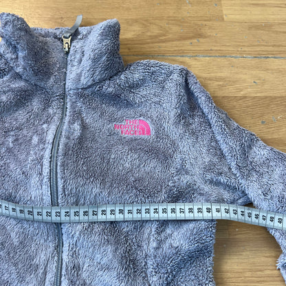 Veste polaire zippée grise et rose - The North Face - Taille M (10/12 ans)
