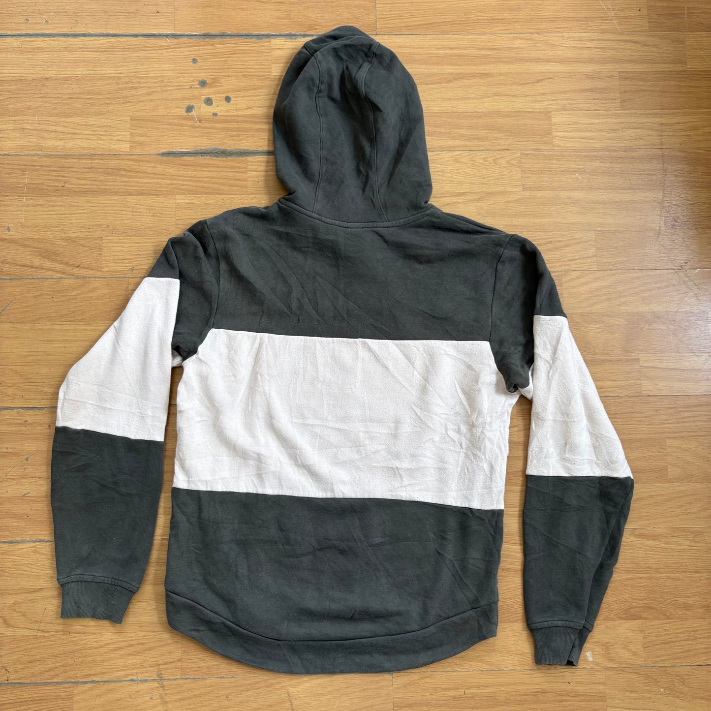 Hoodie gris et blanc - Adidas - Taille S