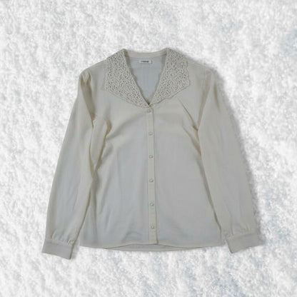 Ivory Jewel Flow Shirt – by MANDY CHERIE