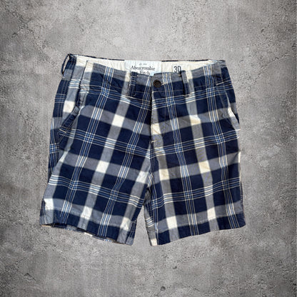 Short à carreaux bleu - Abercrombie & Fitch - Taille w30