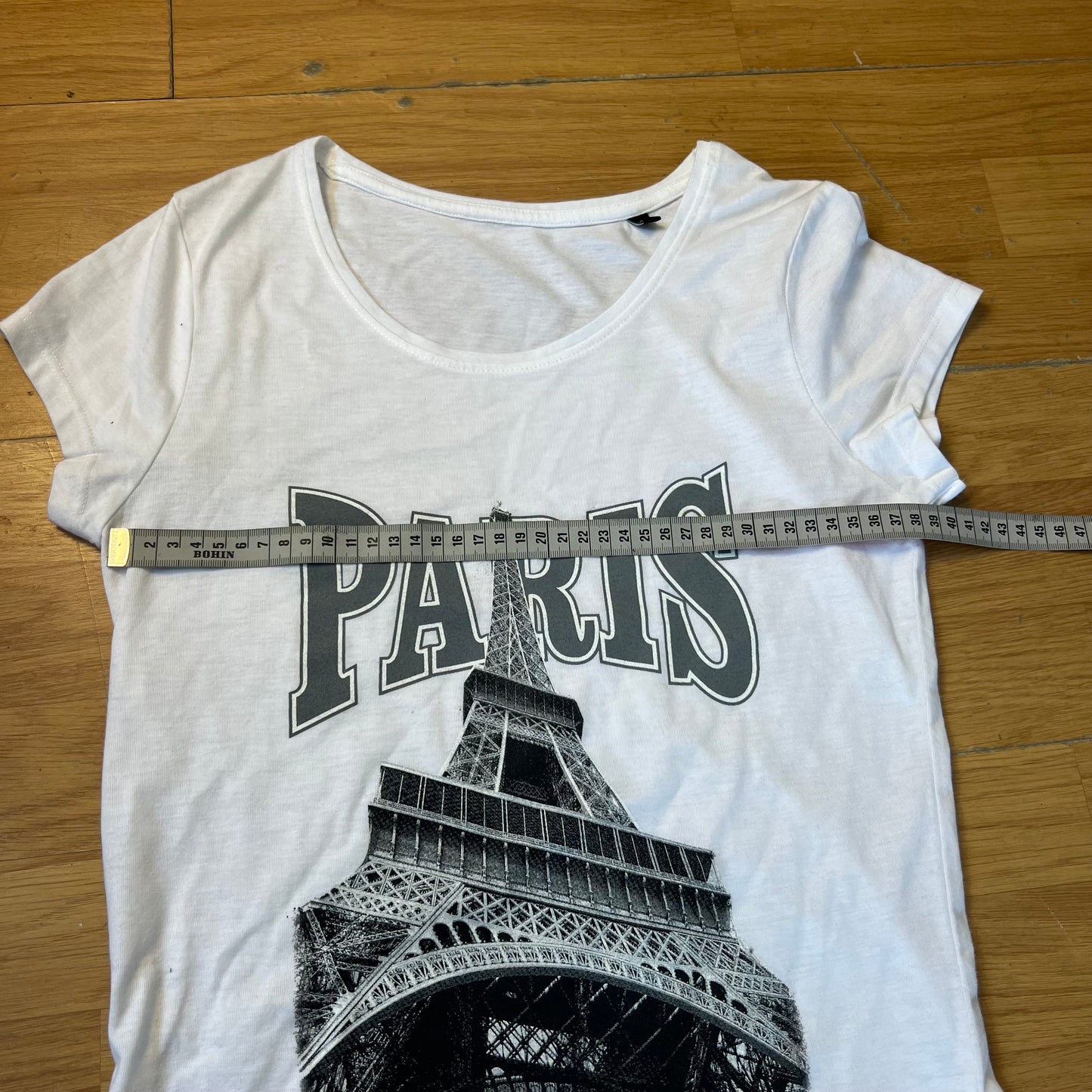 T-shirt blanc Paris - by ZAINAB
