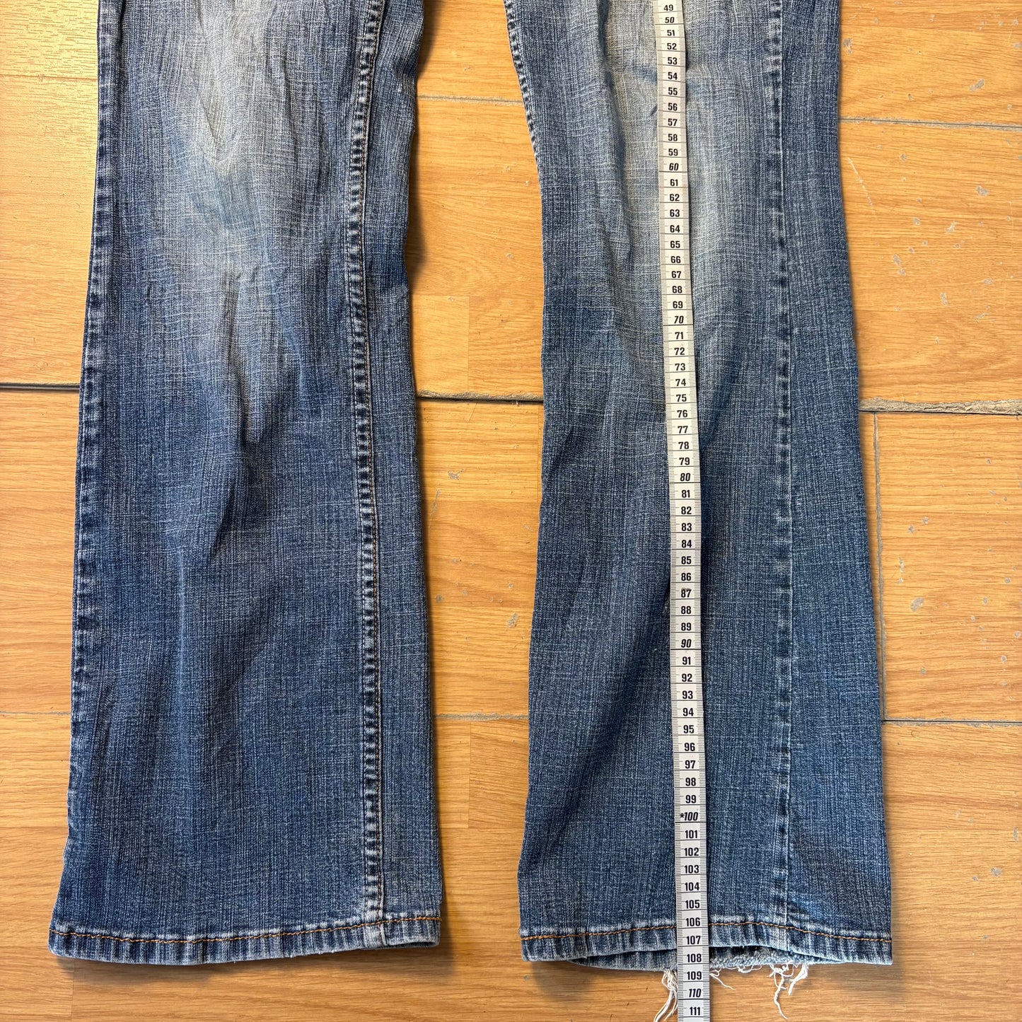 Jean délavé bleu clair coupe Mid Rise Bootcut - Lee Riders - Taille M