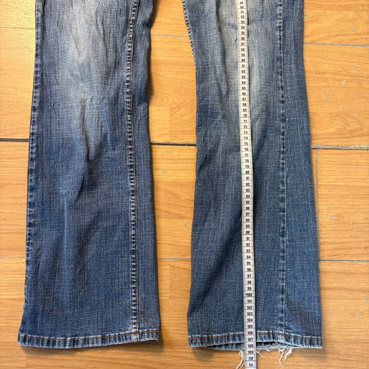 Jean délavé bleu clair coupe Mid Rise Bootcut - Lee Riders - Taille M