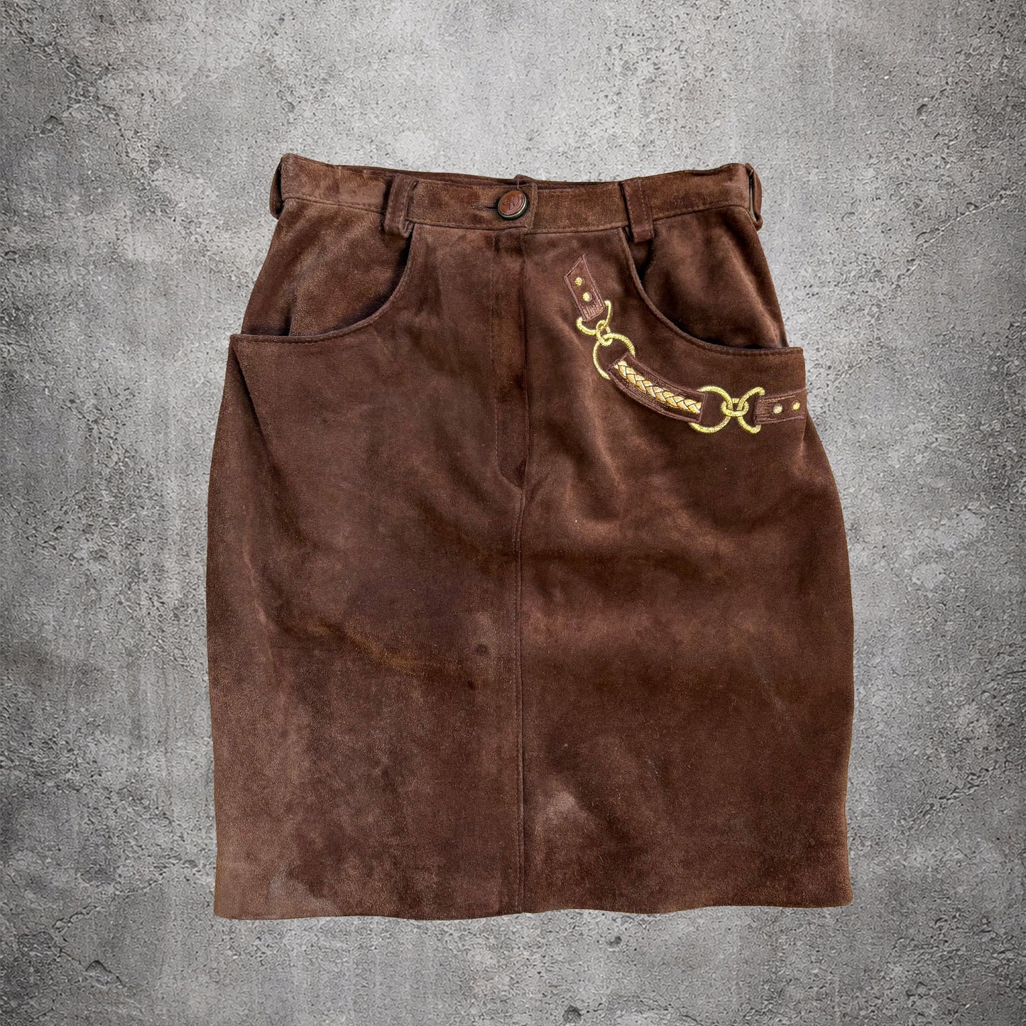 Jupe en cuir - Cristina Santandrea - Taille 40
